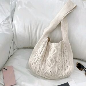 Crochet Shoulder Tote Bag